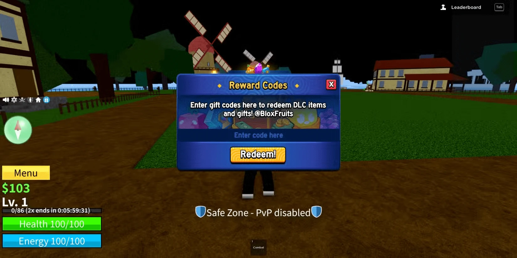 Blox fruits codes